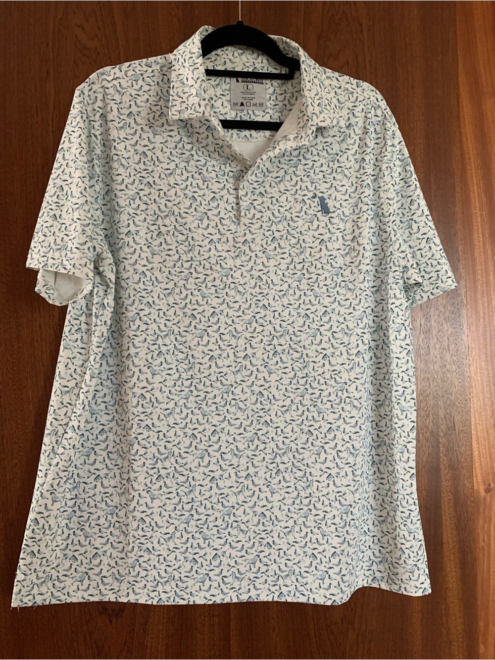 Local Boy Outfitters Polo Duck Dog Pattern